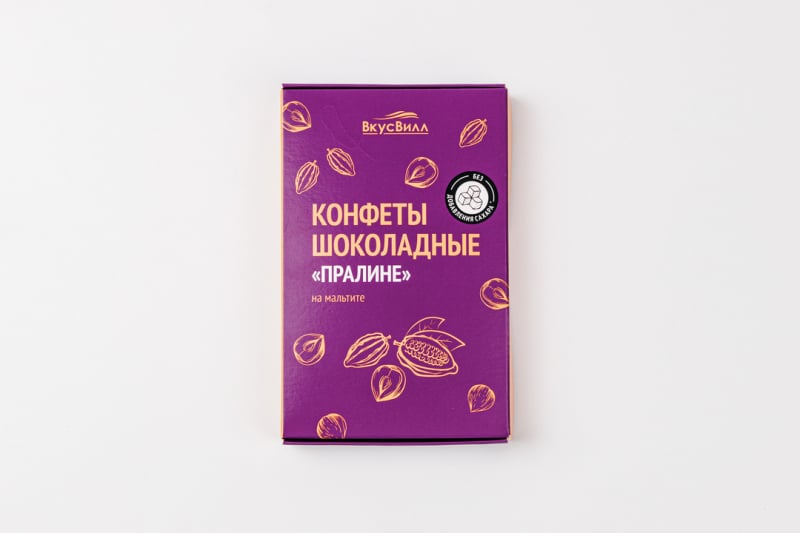 Конфеты шоколадные "Пралине" на мальтите